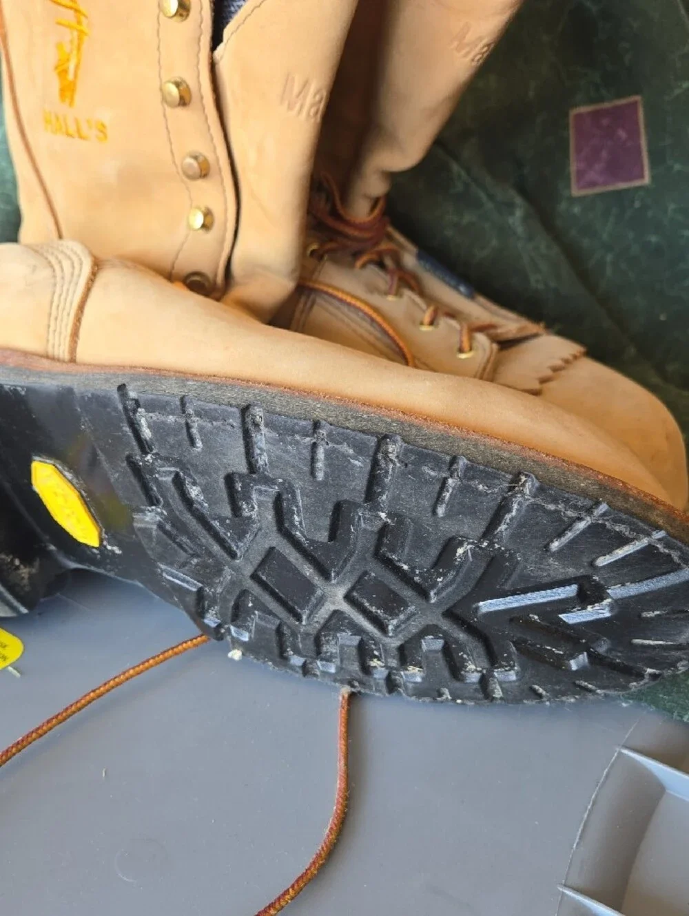 Men's Tan Work Boots with GORE-TEX